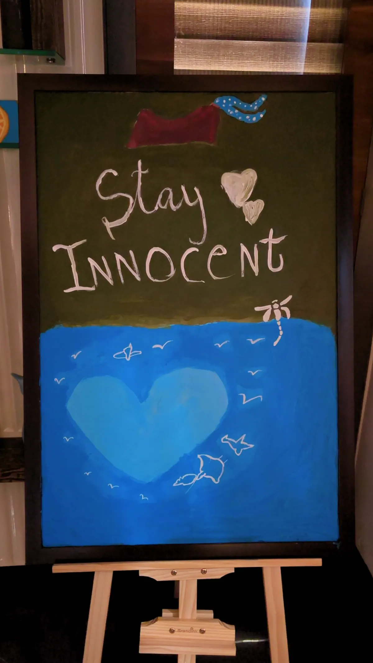 Stay innocent, painting by Kush Taneja