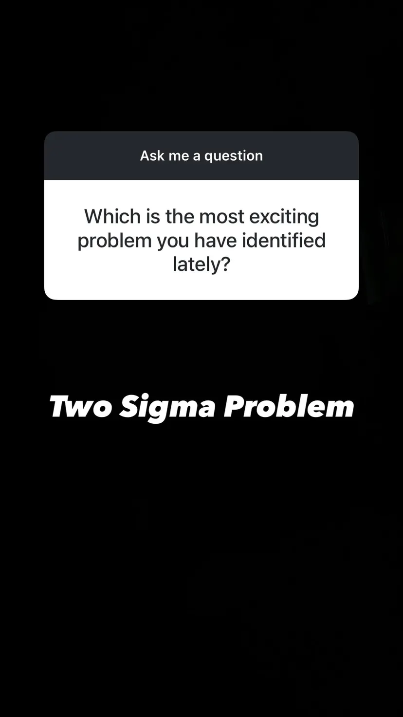 Two Sigma Problem